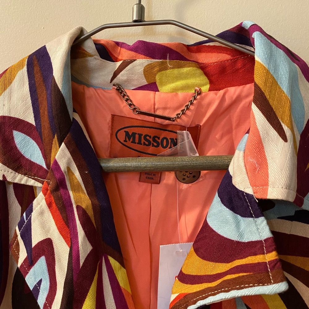 Target x Missoni Ladies Trench L NWT - Picture 2 of 3